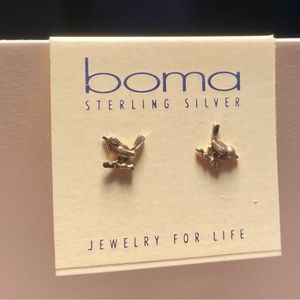Boma bird earring studs